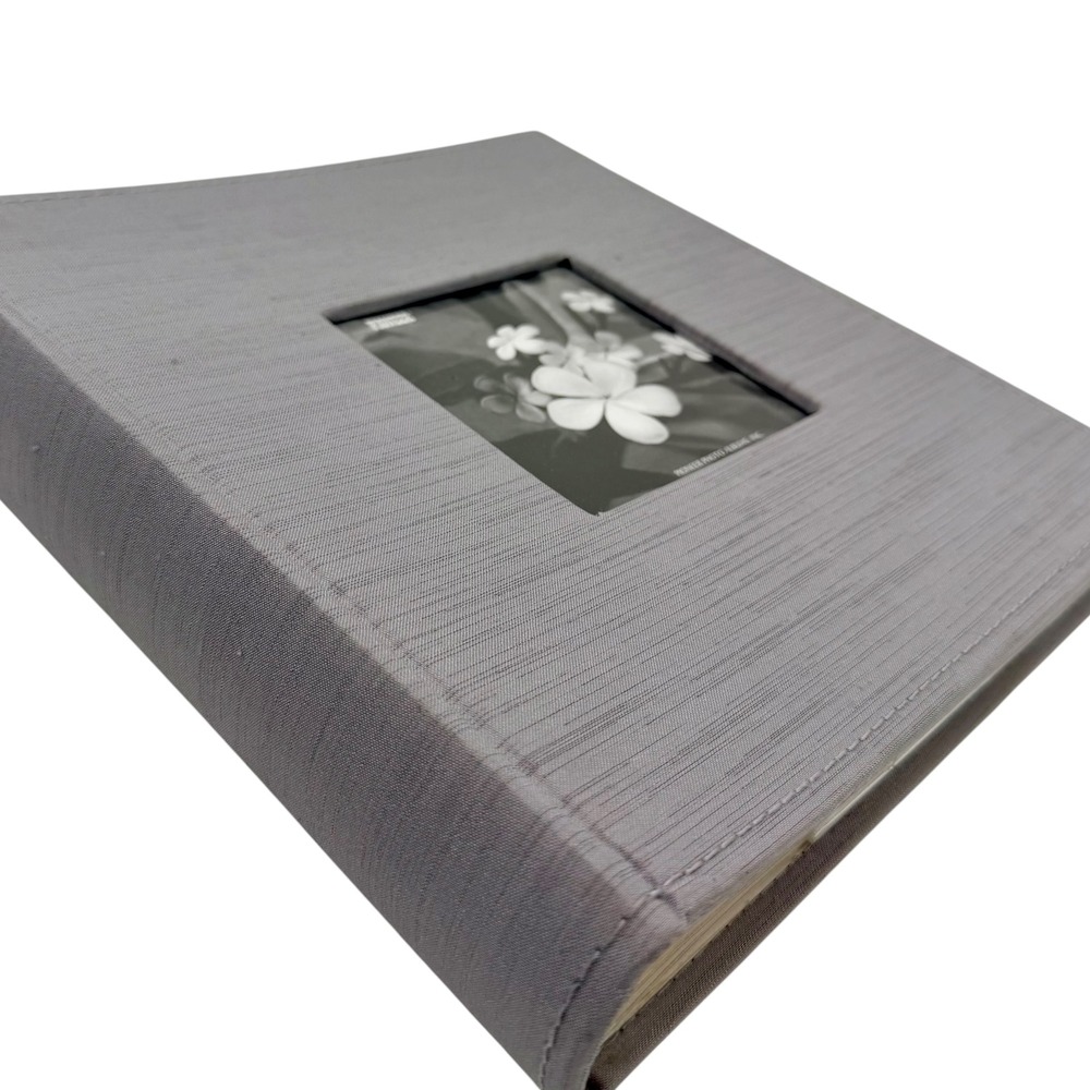 Pioneer DA-200SLKN Photo Album Gray Fabric 4x6 Memo Pockets Excellent